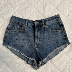Brand New Studded Denim Shorts * 2